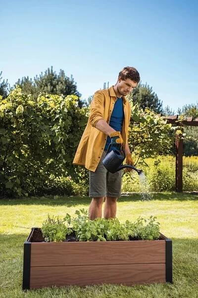 Keter Maple Square Vyvýšený záhon 106 x 32 x 106 cm hnědý 249299