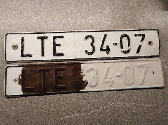 SPZ - LTE - okres Litoměřice - registrační značka