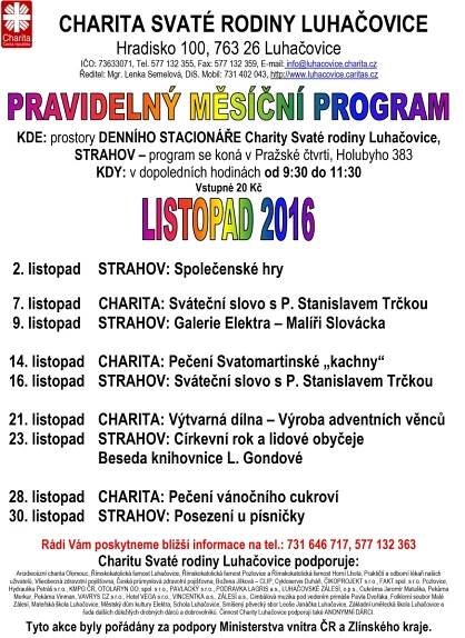 PROGRAM LISTOPAD 2016