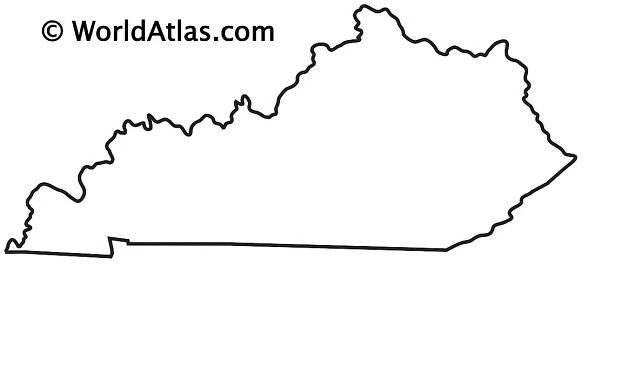 Outline Map of Kentucky