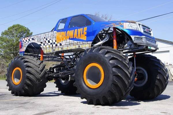 A Blue Monster Truck