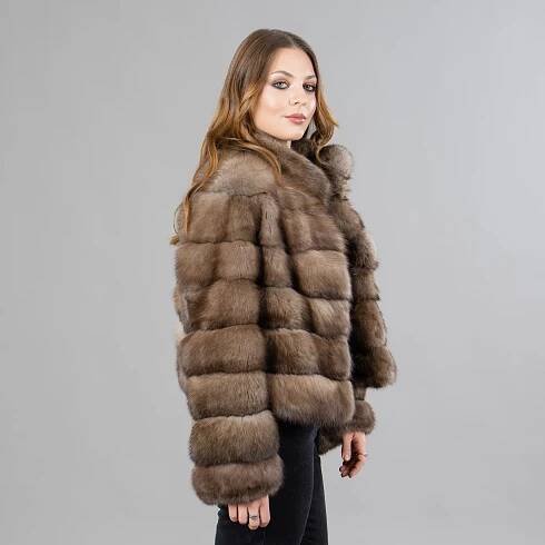 light brown sable fur jacket-8
