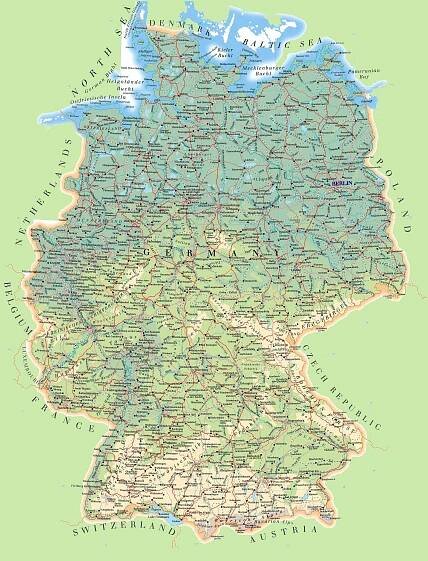 Map of countries : Germany