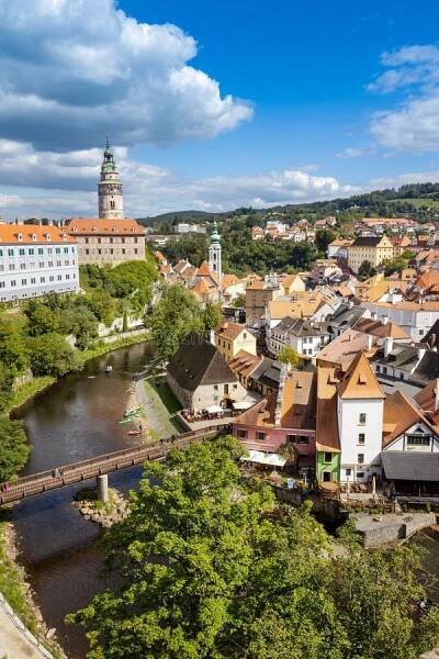 Cesky Krumlov town UNESCO, South Bohemia, Czech republic, Europe royalty free stock photos
