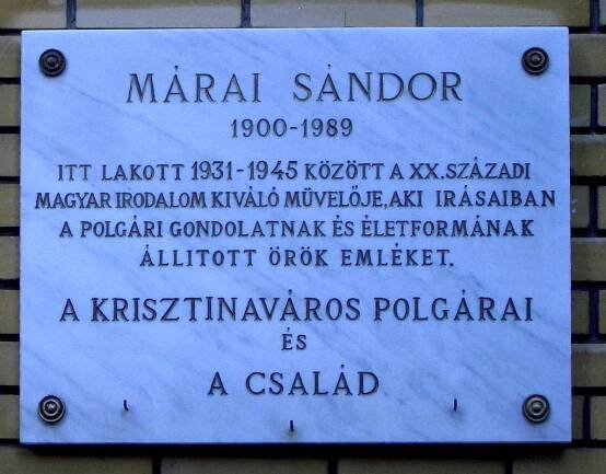 Sándor Márai - Maraigimi