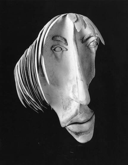 Young Guy — Bone Sculpture by Jerry Hardin