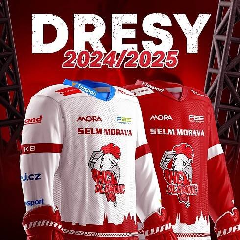 Dresy HC Olomouc pro sezonu 2024/2025