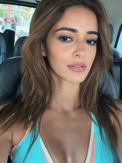 Ananya Panday Head Person Face Body Part Neck Brown Hair Hair and Teen