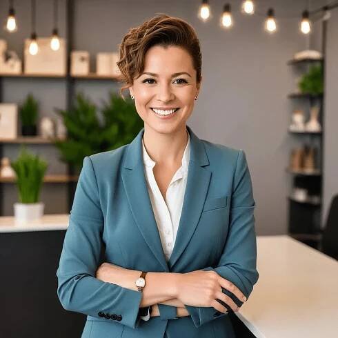 Jessica Taylor, CEO of Master Assignment Help, smiling confidently.