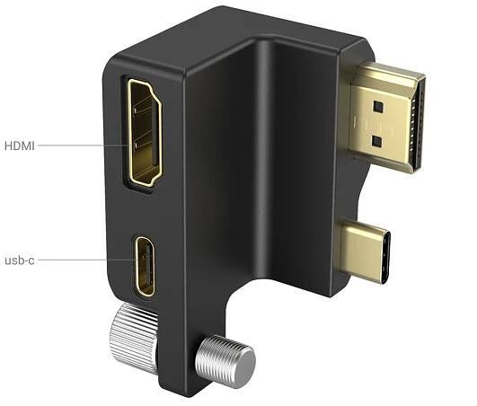 HDMI & USB C Right Angle für BMPCC 6K Pro