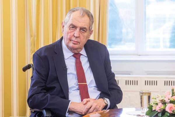 Prezident Miloš Zeman v Partii Terezie Tománkové (5. 3. 2023)