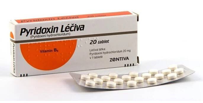Zentiva Pyridoxin 20 mg 20 tbl.