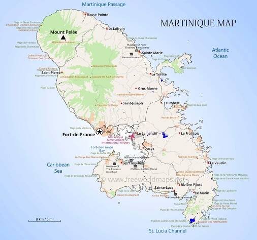 Martinique Maps - Freeworldmaps.net