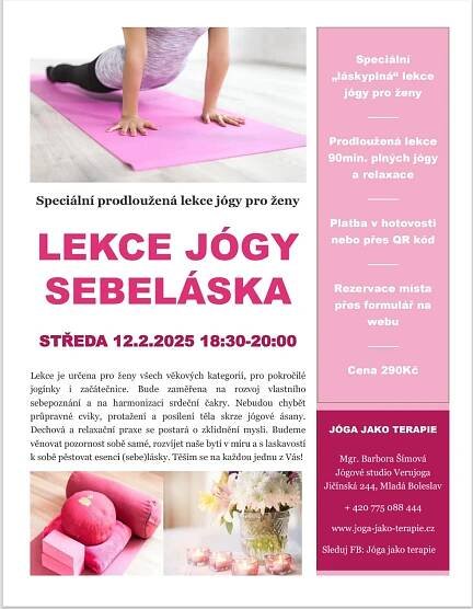 Jóga pro ženy - 12. února 2025, 18:30 @ Rezidence Jičínská, Mladá Boleslav