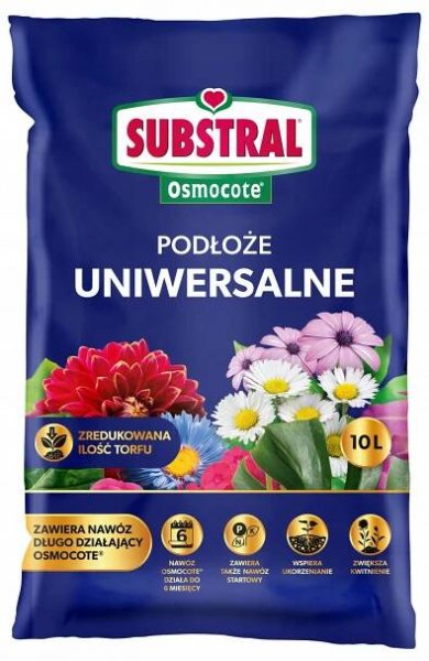 SUBSTRAL UNIVERZÁLNÍ SUBSTRÁT 10 l S HNOJIVEM OSMOCOTE