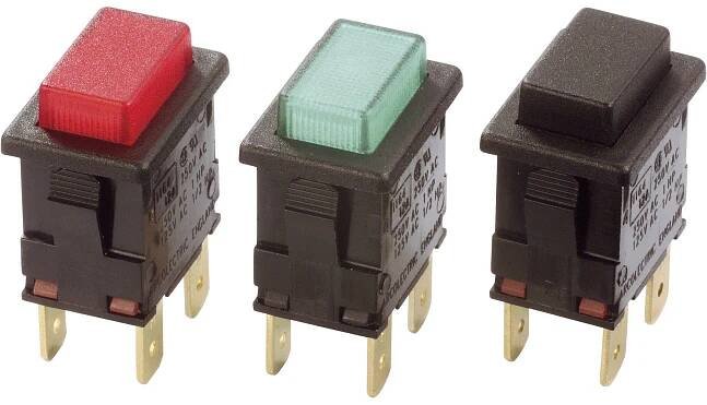 Arcolectric (Bulgin Ltd.) H8353ABNAB, H8353ABNAB tlačítkový spínač, 230 V/AC, 16 A, 1 ks