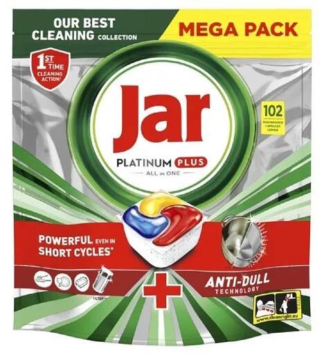 Jar Platinum Plus kapsle na nádobí 102ks