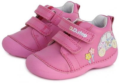 D.D.STEP dívčí kotníčková obuv S015-341A růžová