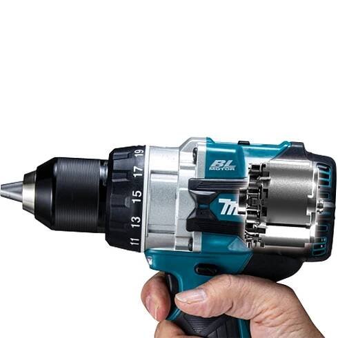 Bezuhlíková aku vrtačka s příklepem Makita DHP486RTJ - 2x aku 18V/5.0Ah, 125Nm, 2 rychl., 2.7kg, kufr