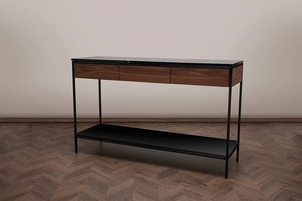 Erin Console Table - Black - Ruth & Joanna