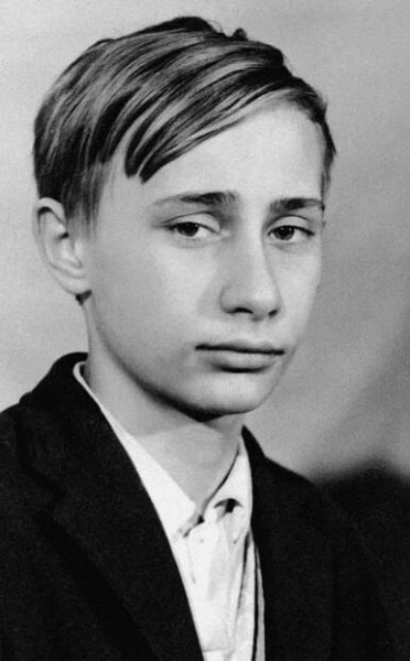 Putin grew up in a communal apartment shared by three families.