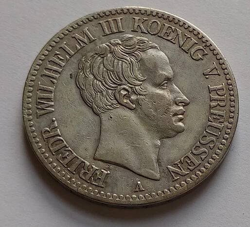 Německo - 1 Tolar 1828 A - Fridrich Vilém III. Prusko. Ag  č.67 - Sběratelství