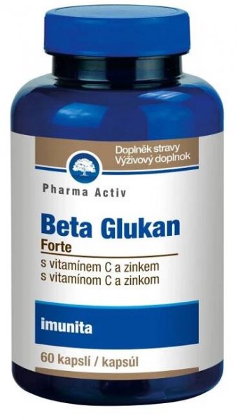 Pharma Activ Beta Glukan Forte vitamín C a zinek 60 kapslí