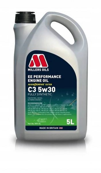 Millers Oils EE performance C3 5W-30 5l s technologií Nanodrive