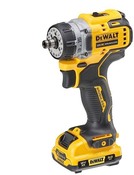 DeWalt DCD703L2T aku vrtačka s výměnnými hlavami 12V/2*3Ah, 57Nm, 0-425/1500 ot./min, TSTAK kufr