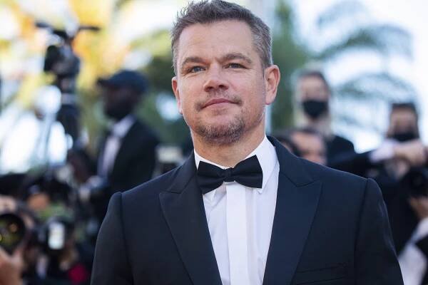 Matt Damon poses for photographers upon arrival at the premiere of the film 'Stillwater' at the 74th international film festival, Cannes, southern France, Thursday, July 8, 2021. (Photo by Vianney Le Caer/Invision/AP)