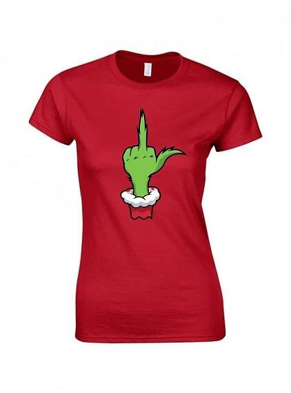 Vánoční tričko Grinch prostředníček - Obrázek 8