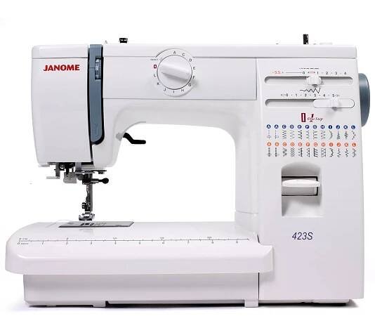 Janome Modell 423S Nähmaschine von vorne