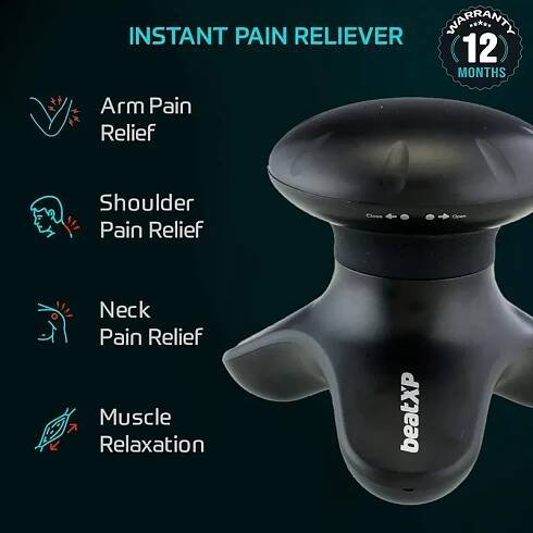 beatXP Pulse Pod Mini HandHeld Vibration Massager - 1 Yr Warranty -