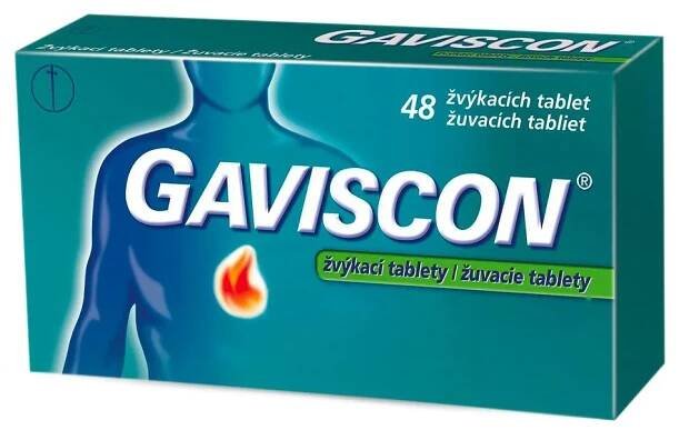 Gaviscon 48 žvýkacích tablet