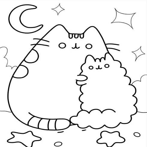 Pusheen omalovánky 24