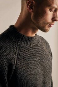 Pánské - Svetry - Mens Hillock Funnel Neck Sweater | Merino sport