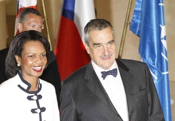 Americká ministryně zahraničí Condoleezza Riceová se setkala s Karlem Schwarzenbergem.