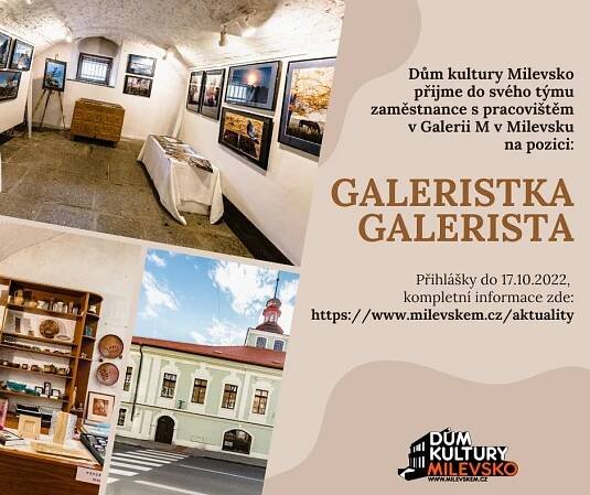 Galerie M v Milevsku - konkurz (galerista/ka) - Culturenet