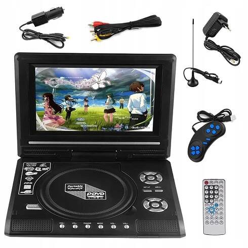 PŘENOSNÝ AUTOMOBILOVÝ PŘEHRÁVAČ DVD/CD/VCD/MP3, ULTRATENKÝ S HERNÍMI FUNKCEMI