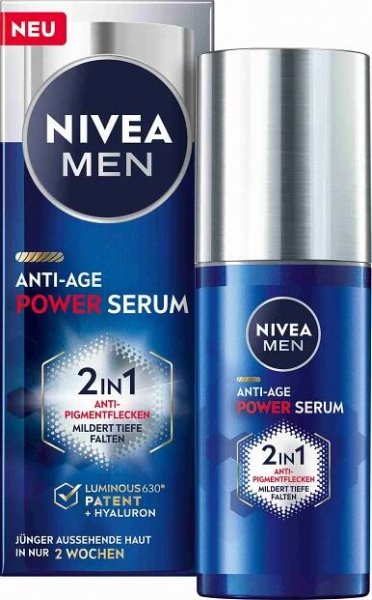 NIVEA Men Anti-Age Power Serum Posilující sérum 2 v 1 30 ml