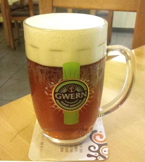 Gwern Vyskákaný Hnědák, American brown ale pullitr piva Gwern Vyskákaný hnědák