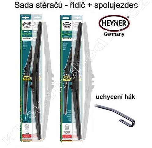 Stěrače sada HEYNER HYBRID 350 + 350mm - Sady stěračů | Obchod77.cz