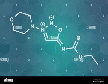 Molsidomin Angina Drug Molecule, Illustration Stockfotografie - Alamy