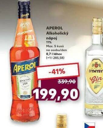 Kaufland Aperol alkoholický nápoj nabídka