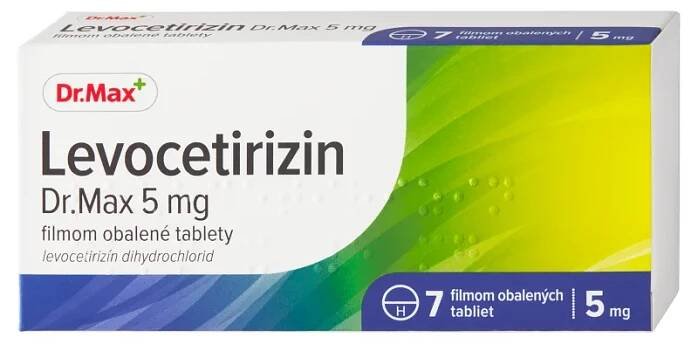 Dr. Max Levocetirizin 5 mg 1×7 ks, antialergikum
