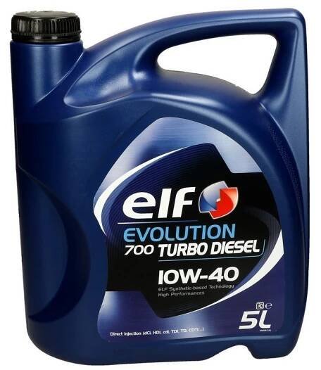 Motorový olej Elf Evolution 700 Turbo diesel 10w40 5L 2216287 ELF 2216287