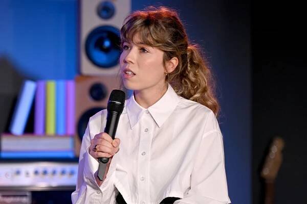 Jennette McCurdy speaks onstage at The Future of Audiobooks Event with Spotify 2023 on Oct. 3, 2023, in New York City.