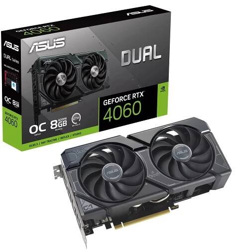 ASUS Dual GeForce RTX 4060 OC 8 GB (90YV0JC0-M0NA00) od 9 023 Kč