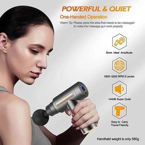 Smart Mini  Fascia Massage Gun, Deep Tissue Muscle Massager
