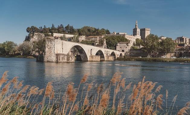 Avignon city in southern France. This city feels more like a small village with its charming streets. 
